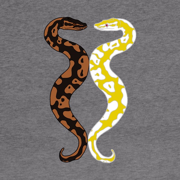 Twin Ball Pythons by Tinker and Bone Studio